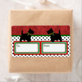 Scottie Fun Christmas Gift Tag Scottish Terrier (Insitu)