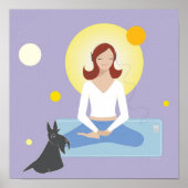 Scottie Gal Meditating - Poster (Vorne)