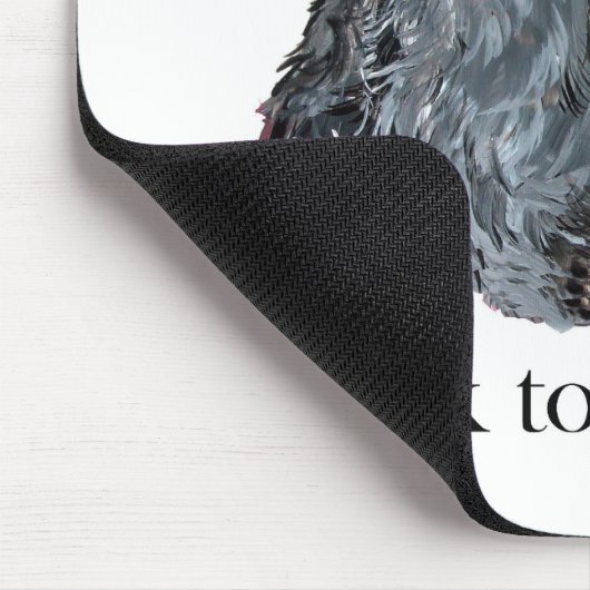 Scottie-Gespräch zum Schwanz Mousepad (Ecke)