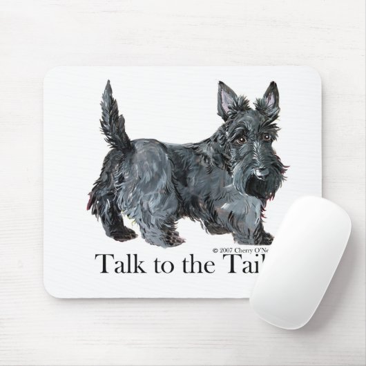 Scottie-Gespräch zum Schwanz Mousepad (Mit Mouse)
