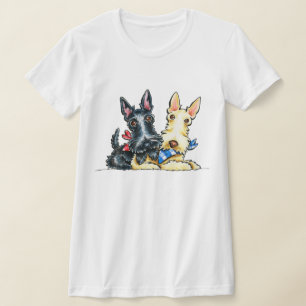 Scottie-Gingham-Süssen T-Shirt