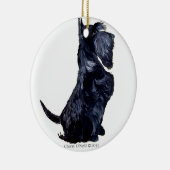 Scottie - got Plätzchen? Keramikornament (Rechts)