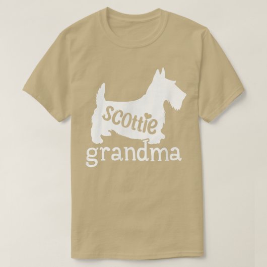 Scottie Grandma gibt Niedlich Scottish Terrier Dog T-Shirt (Design vorne)