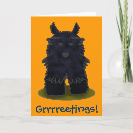 Scottie Grrreetings! Karte (Vorderseite)