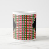 Scottie-Herz-Liebe-Tunnel-bohrwagenTasse Jumbo-Tasse (Vorderseite)