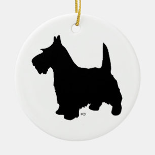 Scottie-Hund-Anhänger Keramikornament