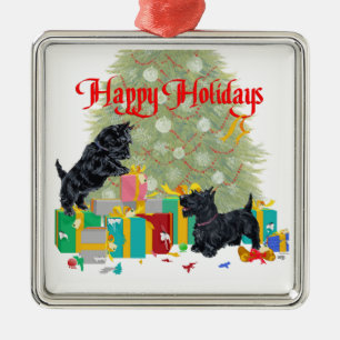 Scottie-Hund-Christbaumschmuck Ornament Aus Metall