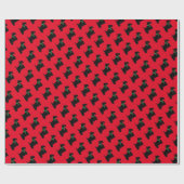 Scottie-Hund Geschenkpapier (Flach)