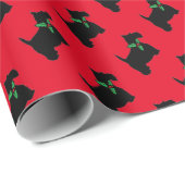 Scottie-Hund Geschenkpapier (Rolleneckpunkt)