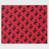 Scottie-Hund Geschenkpapier (Flach)