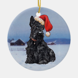 Scottie-Hund-Ornament Keramik Ornament