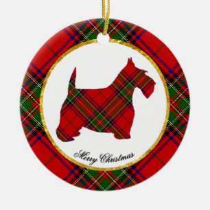 Scottie-Hund personifizieren Keramikornament
