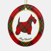 Scottie-Hund personifizieren Keramikornament (Links)