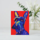 Scottie-Hund Postkarte (Stehend Vorderseite)