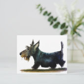 Scottie-Hund Postkarte (Stehend Vorderseite)