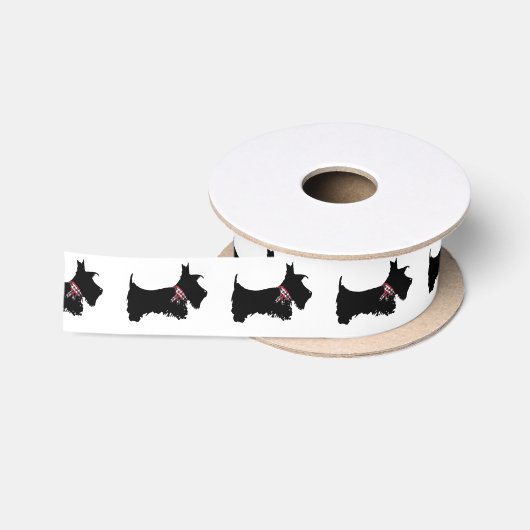 Scottie-Hund Satinband (Spule)