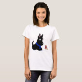 Scottie-Hund u. Robin T-Shirt (Vorne ganz)