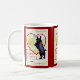 Scottie-Hund Valentinstag Scottish Terrier Kaffeetasse
