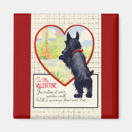 Scottie-Hund Valentinstag Scottish Terrier Magnet