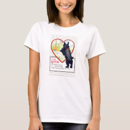 Scottie-Hund Valentinstag Scottish Terrier T-Shirt