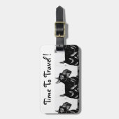 Scottie Hunde Gepäckmarke Gepäckanhänger (Vorderseite vertikal)