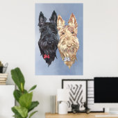 Scottie Hunde Poster (Heimbüro)