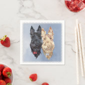 Scottie Hunde Serviette (Beispiel)