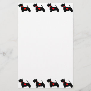 Scottie-Hundebriefpapier Briefpapier