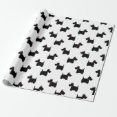 Scottie-Hundemuster Geschenkpapier (Ungerollt)