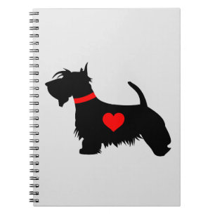 Scottie-Hundenotizbuch Notizblock