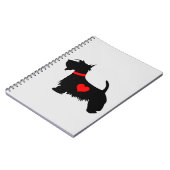 Scottie-Hundenotizbuch Notizblock (Linke Seite)