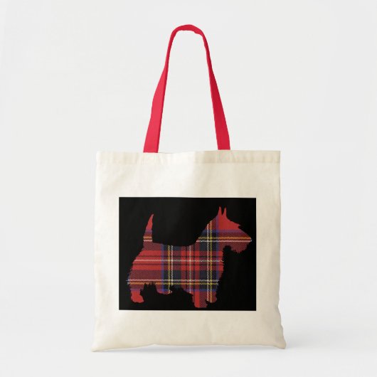 Scottie-HundeTartan Tragetasche (Vorne)