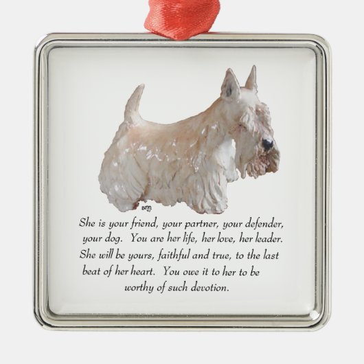 Scottie Keepake Ornament (Vorne)