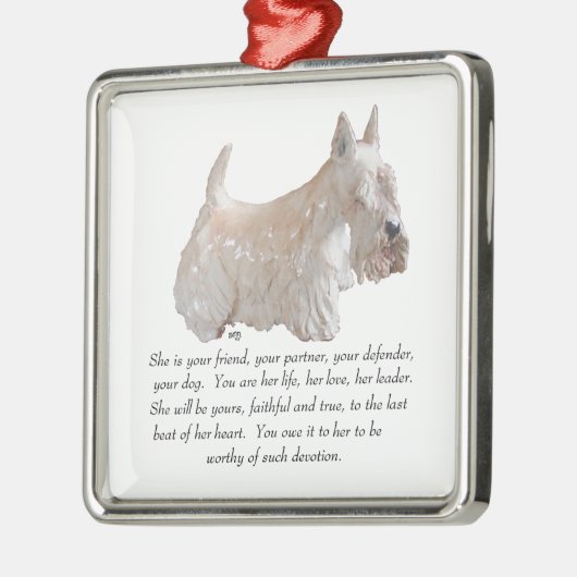 Scottie Keepake Ornament (Links)