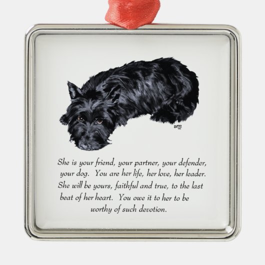 Scottie Keepake Ornament (Vorne)