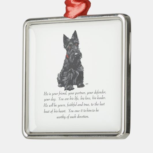 Scottie Keepake Ornament (Links)