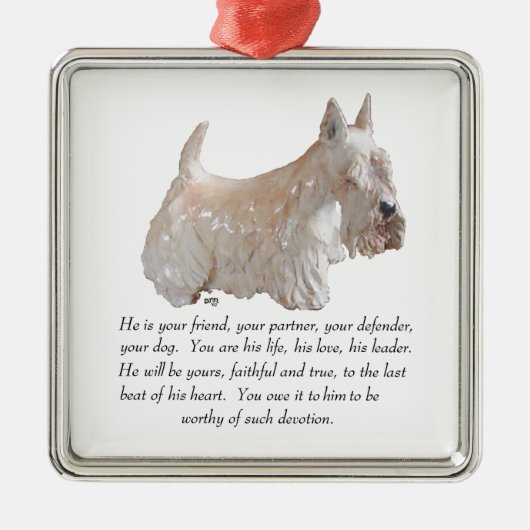Scottie Keepake Ornament (Vorne)