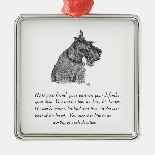 Scottie Keepake Ornament (Vorne)
