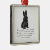 Scottie Keepake Ornament Aus Metall (Rechts)