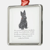 Scottie Keepake Ornament Aus Metall (Links)