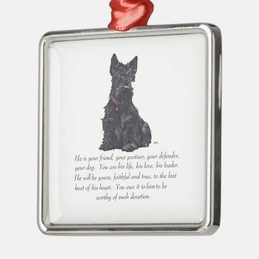 Scottie Keepake Ornament - MALE (Links)