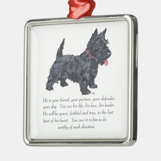 Scottie Keepake Ornament - MALE (Links)