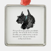 Scottie Keepake Ornament - MALE (Vorne)
