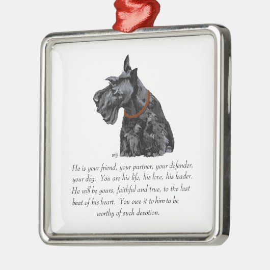 Scottie Keepake Ornament - MALE (Links)