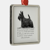 Scottie Keepake Ornament - MALE Aus Metall (Rechts)