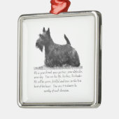 Scottie Keepake Ornament - MALE Aus Metall (Links)
