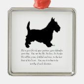 Scottie Keepake Ornament - MALE Dog (Vorne)