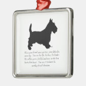 Scottie Keepake Ornament - MALE Dog (Links)