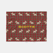 Scottie keine 8 Wheaten Fleecedecke (Vorderseite (Horizontal))