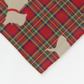 Scottie keine 8 Wheaten Fleecedecke (Ecke)